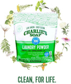 Charlie’s Soap Laundry Detergent Powder – 8 lb Bulk, Fragrance-Free, Hypoallergenic, Plant-Based, Biodegradable, Eco-Friendly, Deep Cleaning Powder for Sensitive Skin & HE Washers