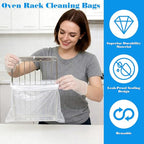 15 Pack Large Clear Zip Bags Reclosable Zip Plastic Lock Poly Bags 13.4 x 9.5 Inch - Thick Heavy Duty Clear with Lock Seal Zipper for Storage, Organization, Travel & Kitchen(9.5" X 13.4")