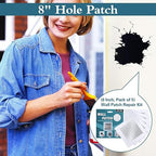 8'' by 8'' Wall Repair Patch, 5 Pcs Plasterboard Patch, Plaster Repair Kit, Safe Mend Plaster, Safemend Drywall Repair Adhesive, Filler for Walls Ceiling Hole, Self Adhesive Aluminum Mesh Wall Repair