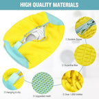2 Pcs Shoe Washing Machine Bags, XXL Shoe Laundry Bags for Washer and Dryer, Sturdy Zipper with Hook Design, 2 Sneaker Dry Bags Included, Reusable Washing Bag for Sneaker, Tennis, Yellow 2 Packs