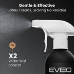 EVEO® Screen Cleaner Spray Kit (Streak-Free) TV Screen Cleaner for Smart TV, LCD, LED, OLED | Computer Screen Cleaner Spray and Wipe Microfiber Cloth - TV, Monitor, Laptop, iPad, Car - 6.7oz 2 Pack
