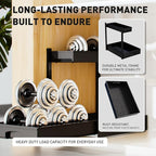 Metal Under Sink Organizers and Storage, 2 Pack Under Bathroom Sink Organizer, 2 Tier Pull out Cabinet Organizer, Adjustable Under Sink Organizer, Under Sink Storage for Bathroom, Black