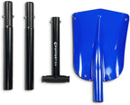 PUFFERFISH Really Big Sand Shovel - Lightweight Collapsible 4 Piece Aluminum Shovel for Beach - Customizable to 3 Different Lengths - Ideal for Sand Castles