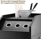 2 Pcs 2" Canister Hair Dryer Holder Hot Curling Iron Appliance Tube Stainless Steel Hair Curling Hot Dryer Holder Salon Station Organizer Tube and Comb Accessories for Salon Bathroom