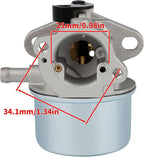 799868 Carburetor for Briggs and Stratton 498170 498254 497314 6.5HP 6.75 HP Engine Carb for Craftsman Lawn Mower Weed Wacker Splitter with Air Filter Cleaner Base
