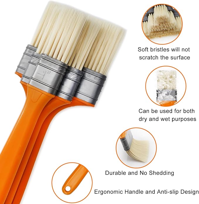 3 Pack Microfiber Duster Brush, Soft Bristles Detailing Brush Dusting Tools, Cleaning Brushes Duster for Auto Interior, Automotive Dashboard, Arts and Crafts, Digital Product, Keyboard