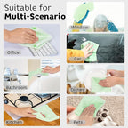 Matthew Microfiber Cleaning Cloth Roll 72Pack (12" x 12") Reusable Paper Towels&Washable Tear Away Towels,Ultra Water Absorbent Lint&Streak Free Cleaning Rags for Glass,Dishwash,Bathroom,Cars-Green