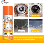 Liapu 3PCS All Purpose Cleaner, Heavy Duty Degreaser Cleaner Spray, Lemongrass Scent Oven Cleaner Clean Up Kitchen Oil Stains Cleaning Tools For Stove Top & Induction Cooktop and Grill
