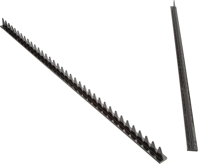 OEMTOOLS 22218 Rail Wrench Organizer, 2 Piece, Wrench Storage Holder For Up To 35 Tools, 23 Inch Low Profile Rail Tool Box Accessories, Adhesive Backing, Black
