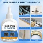 Home Stain Cleaner Gel,Mold Stain Remover,All-Purpose Gel with Brush Deep Cleaning gel for Tile Gaps, Washing Machine Seals, Fridge Rubber, Wall & Shower Stains