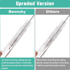 Straw Cleaner Brush for Stanley, 4Pcs Extra Long Color Straw Cleaning Brush for 40oz 30oz 20oz 14oz Stanley Mug and Cleaning More Glass, Stainless,Bottle and Silicone Straw
