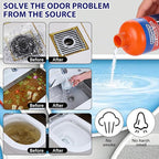 Pipeline Dredging Agent,Pipe Dredge Drain Cleaner,Sink Drains Hair Clog Remover Cleaner,Toilet Unclogger Heavy Duty,Bathroom Shower Pipeline Dredging Agent,Unclog Clogged Drain（500ml）