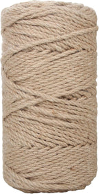 Natural Jute Rope 3mm x109 Yard 3 Strand, ZUEXT Handmade Jute Twine String,Burlap Hemp Rope for Artworks Gardening Bundling Camping DIY Crafting Knitting Plant Hanger Gift Wrapping Decor(100m)