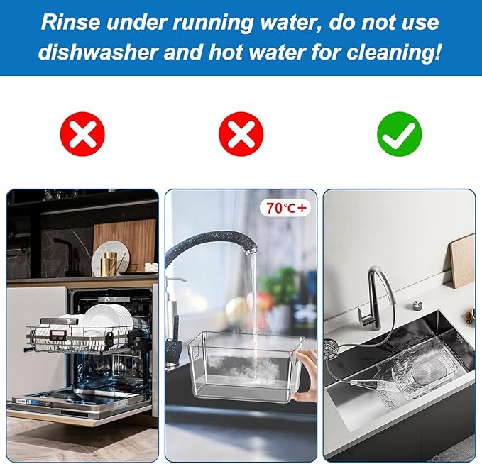 4 Pack Plastic Storage Bins with Lids, Clear Stackable Organizer with Handle, Kitchen Pantry Organizers and Storage, Perfect for Pantry, Refrigerator, Fridge, Bathroom, Cabinet, Closet, Kitchen