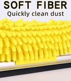 Window Squeegee and Chenille Scrubber, 2-in-1 Combo Cleaning Tools, Multi-Angle Threaded Window Cleaning Tool, Window Washing Equipment for Solar Panel and RV Windshield (Pole Sold Separately)
