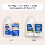 Natural Laundry Detergent for Sensitive Skin | Eco Friendly, Plant Based, Baby Clothes Safe | Clean & Easy Powder to Liquid, 1 Pack Detergent + 1 Refillable Jug | Signature Scent, 50 Loads