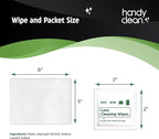 HandyClean Pre-Moistened Lens Cleaning Wipes, Eyeglass Wipes, Screen Wipes, 200 ct of 6 x 5 inches Individually Packed Lens Cleaner Wipes