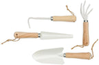Redecker Hand Cultivator Gardening Tool, Durable Powder-Coated Metal and Natural Untreated Beechwood Handle, Hanging Loop