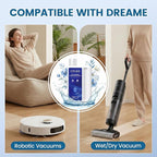 Floor Cleaning Solution Compatible with Dreame Cleaning Solution, Multi-Surface Floor Cleaner for All Dreame Wet Dry Vacuum Cleaners & Robot Vacuums, 33.8 fl oz
