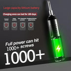 Electric Screwdriver, Mini Portable Automatic Home Repair Tool Kit with Led Light, USB Rechargeable Cordless Magnetic Screwdriver (01)