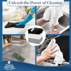 DAN RIVER 24-Pack Microfiber Towels – Ultra Absorbent, Lint-Free & Streak-Free Kitchen Rags Cleaning for Home, & Car - Must-Have Cleaning Essentials - 12" x 12" - Gray White Black