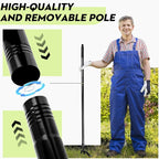Manual Weed Puller Tool - Reinforced 4-Claw Steel Head - Updated Version Efficient Weed Remover with Long Handle for Garden Weeding Easily Remove Weeds Effortlessly Without Kneeling