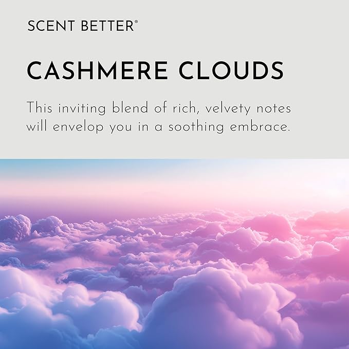 Scent Better Cashmere Clouds Aroma Essential Oil Blend: an Aromatherapy Blend of Cedar, Vanilla, and Amber for Ultrasonic Diffusers & Nebulizers (2 Fl Oz, 60 mL)