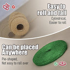 PerkHomy Garden Twine Strong Natural Jute 400 Feet Long Green Twine for Gardening Tomato Climbing Plant Tie Floristry Crafts Gift Wrapping Packing Decor (Green 2mm * 400feet)