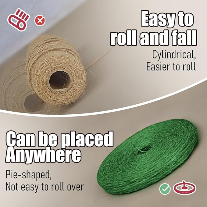 PerkHomy 800 Feet (2Pcs * 400Feet) Garden Twine Strong Natural Jute Long Green Twine for Gardening Tomato Climbing Plant Tie Floristry Crafts Gift Wrapping Packing Decor