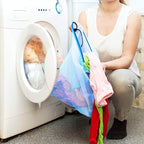 KUUQA 10 Pcs Mesh Drawstring Bag, Laundry Bag, Mesh Stuff Sack, Golf Ball Bag, Nylon Mesh Bag for Storage, Travel and Sports (Colorful, 13"x15.5")