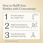 Branch Basics Concentrate Refill (33.8 oz) | All Purpose Multi-Surface Cleaning Concentrate - Replace Every Household Cleaner | Plant & Mineral-Based, Human-Safe, Fragrance Free