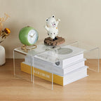 Clear Cabinet Shelf Organizers, 2 Pack Shelf Risers Kitchen Cabinets, Spice Rack for Dishes, Soda Cans and Cup（11.8 x 4.72 x 4.72 Inch）