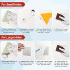 2 Pack Drywall Repair Kit, 240g Quick Drying Spackle Wall Repair with Scraper Wall Patch Repair to Fix Wall Surface Holes and Creak Damage Wall Mending Agent for Home Wall Plaster Wall Repair