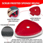 7 Pack Spin Mop Replace Head for O Cedar EasyWring 1 Tank, Includes 4 Microfiber Mop Replacement Refill, 2 Prone to Foaming Scrubber Sponge Brushes & 1 Connector for Kitchen, Bathrooms, Glass