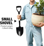 REDCAMP 27" Shovel for Digging, Garden Spade Tool with D-Handle, Manganese Steel Wooden Handel Spade Digging Tool,Beach,Sand Car Snow Shovel