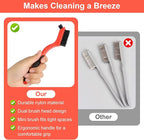 8Pcs Nylon Cleaning Brushes, Bristles Scratch Brush Set, Nylon Bristle Brushes Small Cleaning Brushes for Daily Cleaning Dirt Removal