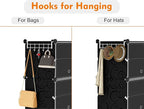 HOMIDEC Shoe Rack, 4 Tier Shoe Storage Cabinet 16 Pair Plastic Shoe Shelves Organizer for Closet Hallway Bedroom Entryway Black