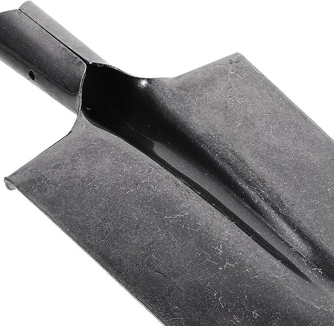 Heavy-Duty Manganese Steel Garden Spade and Narrow-Head Digging Shovel for Tree Planting and Soil Excavation with Sturdy Metal Handle for Lawn and Patio Gardening