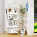 HDANI Storage Shelves,5-Tier Metal Storage Rack with Shelf,Shelf Organizer,Garage Standing Shelving Unit for Laundry,Bathroom,Kitchen,Pantry, Closet,23.6''W X 13.8''D X 63''H,White
