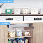 Lifewit Laundry Pods Container with Pop-up Lid, Coffee Pod K Cup Storage, Laundry Room Organization, Dryer Sheet Holder for Washing Powder Detergent, 2700 +2000ml/0.72+0.5gal, 5PCS