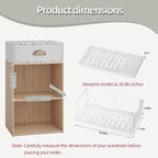 NETEL 4 Pack Pull Out Cabinet Organizer, No Drill Slide Out Drawers for Kitchen Cabinets, Peel and Stick Pull Out Drawers, Kitchen Cabinet Organizer,White,11.8"W X 20.86"D X 6.9"H