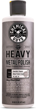 Chemical Guys Heavy Metal Polish Restorer and Protectant - Cleans, Restores, and Protects Chrome, Aluminum, Stainless Steel, and More, Safe for Cars, Trucks, Motorcycles, RVs, and Boats - 16 oz