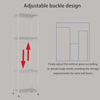 REGILLER 6 Wire Shelving Steel Storage Rack Adjustable Unit Shelves for Laundry Bathroom Kitchen Pantry Closet (16.7L x 11.9W x 64H, Silver)