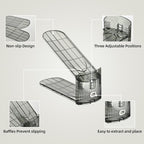 Shoe Slots Organizer, Clear Shoe Stacker, Adjustable Level Shoe Rack,Storage Space Saver for Sneakers Display (Grey Transparent, 8Pack)