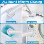 80 PCS Toilet Wand Cleaner Refills，Toilet Bowl Brush Refills Disposable Toilet Cleaning System Replacement Heads Cleaner Pads for Bathtub Wash Basin (Only Refills，Only Fits Ucaimao) - White