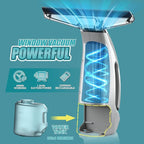 Window Vacuum, Power Window Squeegee 11", Rechargeable Window Vac with Spray Bottle, Electric Cleaning Tool for Showers, Mirrors, Glass, 2200mA, 200ml Water Tank
