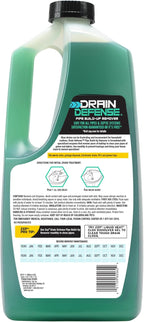 Zep Drain Defense Pipe Build-Up Remover - 64 oz (Case of 8) ZLDC64 - Professional Strength Liquid Pipe Build Up Remover