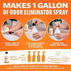 Angry Orange Pet Odor Eliminator Concentrate for Cat Urine and Smells - Fresh Scent - 8 oz (Makes 128 oz of Cleaner)