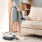 Handheld Steam Cleaner, 2500W High Pressure Steam Machine, 15s Heat-Up, 44 oz Water Tank, 6-Levels Adjustable, Portable Cleaning Steamer for Home & Kitchen, Car, Bed Bugs, Furniture ﻿ (White-B)