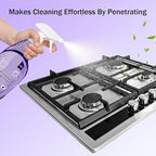 All-In-One Multi Purpose Cleaning System for Ovens, All-Purpose Cleaning Spray with 18 Pcs Cleaning Tablets, Multi-Surface Cleaner for Home Instant Stain Removal